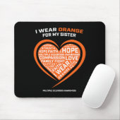 Geschenk Frau Apparel Orange Schwester Multiple Sk Mousepad (Mit Mouse)