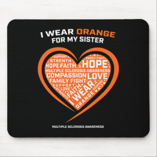 Geschenk Frau Apparel Orange Schwester Multiple Sk Mousepad