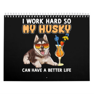 Geschenk  Funny Husky Liebhaber Geschenke Kalender