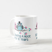 Geschenk für 10. Hochzeitstag-Schrei Kaffeetasse (Vorderseite Links)