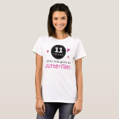 Geschenk für 11. Hochzeitstag-Schmetterling T-Shirt (Vorne ganz)