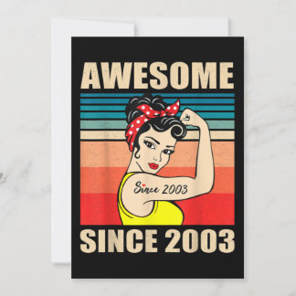 Geschenk für 18-jährige Frauen Vintag 18. Geburtst Einladung