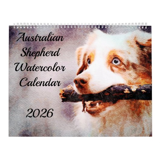 Geschenk für 2026 Australian Shepherd Cattle Dogs  Kalender (Titelbild)