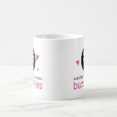 Geschenk für 25. Hochzeitstag-Schmetterling Kaffeetasse (Mittel)