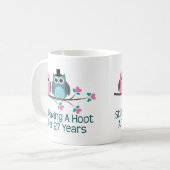 Geschenk für 27.Hochzeitstag-Schrei Kaffeetasse (Vorderseite Links)