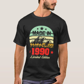 Geschenk für 30 Jahre Alter Vintager Berg 1990 30. T-Shirt