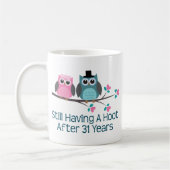 Geschenk für 31. Hochzeitstag-Schrei Kaffeetasse (Links)