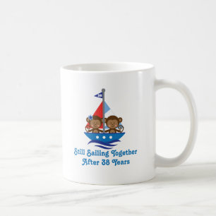 Geschenk für 38. Hochzeitstag-Schrei Kaffeetasse
