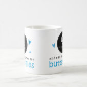 Geschenk für 4. Hochzeitstag-Schmetterling Kaffeetasse (Mittel)
