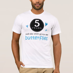 Geschenk für 5. Hochzeitstag-Schmetterling T-Shirt