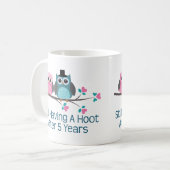 Geschenk für 5. Hochzeitstag-Schrei Kaffeetasse (Vorderseite Links)