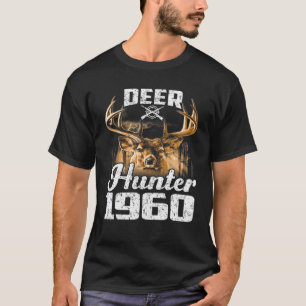 Geschenk für 60 Jahre alten Hirschjäger 1960 Jagd T-Shirt