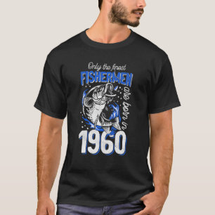 Geschenk für 60 Jahre alter Fischer 1960 60. T-Shirt