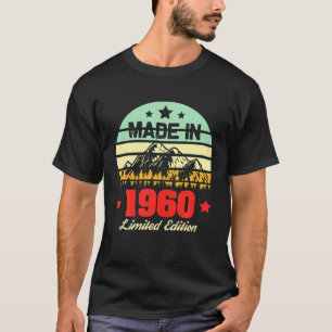 Geschenk für 60 Jahre Alter Vintager Berg 1960 60t T-Shirt