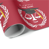 Geschenk für Abschluss der Creative Law School Geschenkpapier (Rolleneckpunkt)