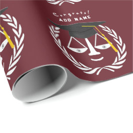 Geschenk für Abschluss der Creative Law School Geschenkpapier