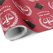 Geschenk für Abschluss der Creative Law School Geschenkpapier (Rolleneckpunkt)