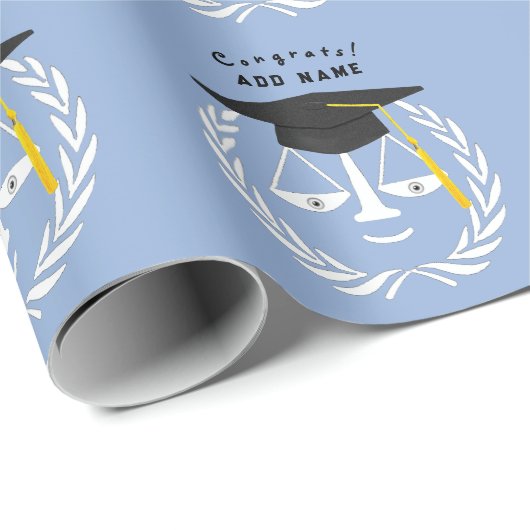 Geschenk für Abschluss der Creative Law School Geschenkpapier (Rolleneckpunkt)