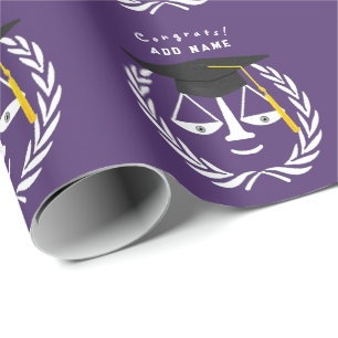 Geschenk für Abschluss der Creative Law School Geschenkpapier