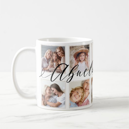 Geschenk für Abuela | Entenkinder - FotoCollage Kaffeetasse (Links)