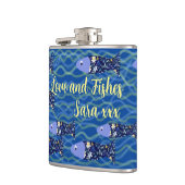 Geschenk für Angelfreunde Flachmann (Links)