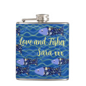 Geschenk für Angelfreunde Flachmann (Vorderseite)