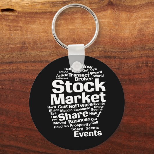 Geschenk für Anleger am Aktienmarkt Schlüsselanhänger (Vorderseite)