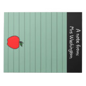 Geschenk für Apple Notepad-Apple-Schullehrer Notizblock (Vorderseite)