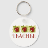 Geschenk für Apple Teacher School Schlüsselanhänger (Vorderseite)