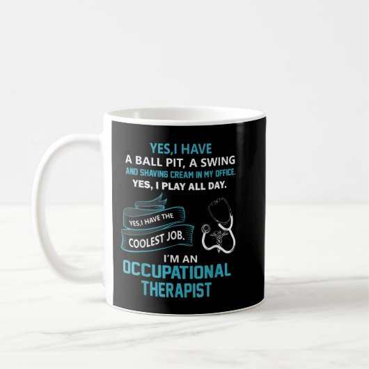 Geschenk für Arbeitstherapeuten Kaffeetasse (Links)