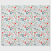 Geschenk für Ärzte Geschenkpapier (Flach)