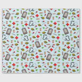 Geschenk für Ärzte im Ruhestand Geschenkpapier (Flach)