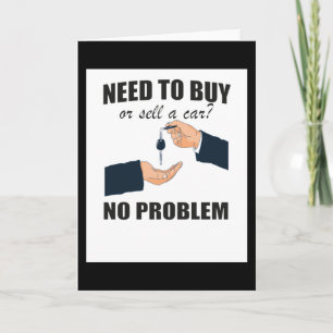 Geschenk für Autoverkäufer Karte