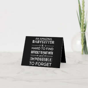 Geschenk für Babysitter, Babysitter-Geschenk