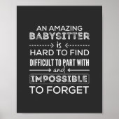 Geschenk für Babysitter, Babysitter-Geschenk Poster (Vorne)