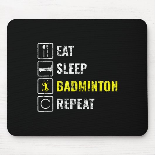 Geschenk für Badmintonspieler Mousepad (Vorne)
