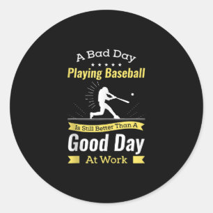 Geschenk für Baseball Spieler Baseball Team Funny Runder Aufkleber