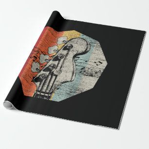 Geschenk für Bass-Gitarrist - Bass Gitarre Geschenkpapier