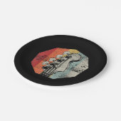 Geschenk für Bass-Gitarrist - Bass Gitarre Pappteller (Schrägansicht)