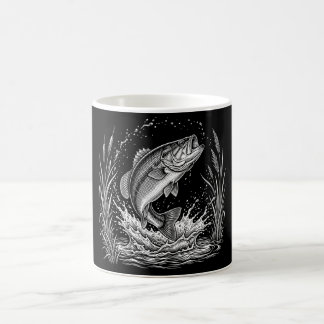 Geschenk für Bassangler Geschenk für Fischer Kaffeetasse