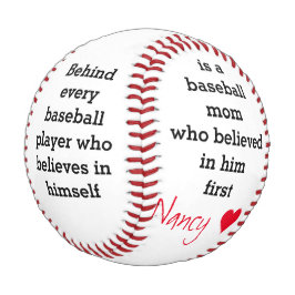 Geschenk für benutzerdefinierte Textbaseball Baseball