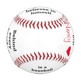 Geschenk für benutzerdefinierte Textbaseball Baseball