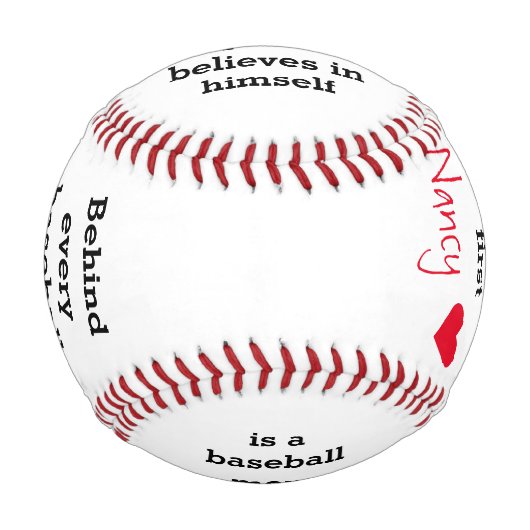 Geschenk für benutzerdefinierte Textbaseball Baseball (Vorderseite)