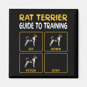 Geschenk für Besitzer von Rat Terriern, Hundethema Magnet