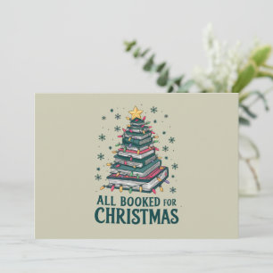 Geschenk für Bibliothekar Liebhaber zu Weihnachten Einladung