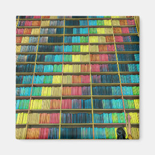 Geschenk für Bibliotheksliebhaber Magnet