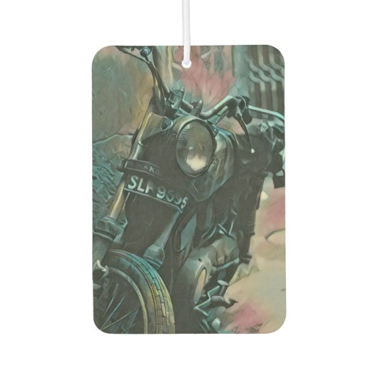 Geschenk für Biker Autolufterfrischer (Vorderseite)