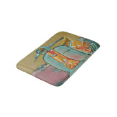 Geschenk für Biker Badematte (Schrägansicht)