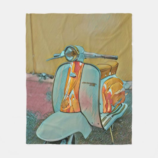 Geschenk für Biker Fleecedecke (Vorderseite)