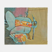 Geschenk für Biker Fleecedecke (Vorderseite (Horizontal))